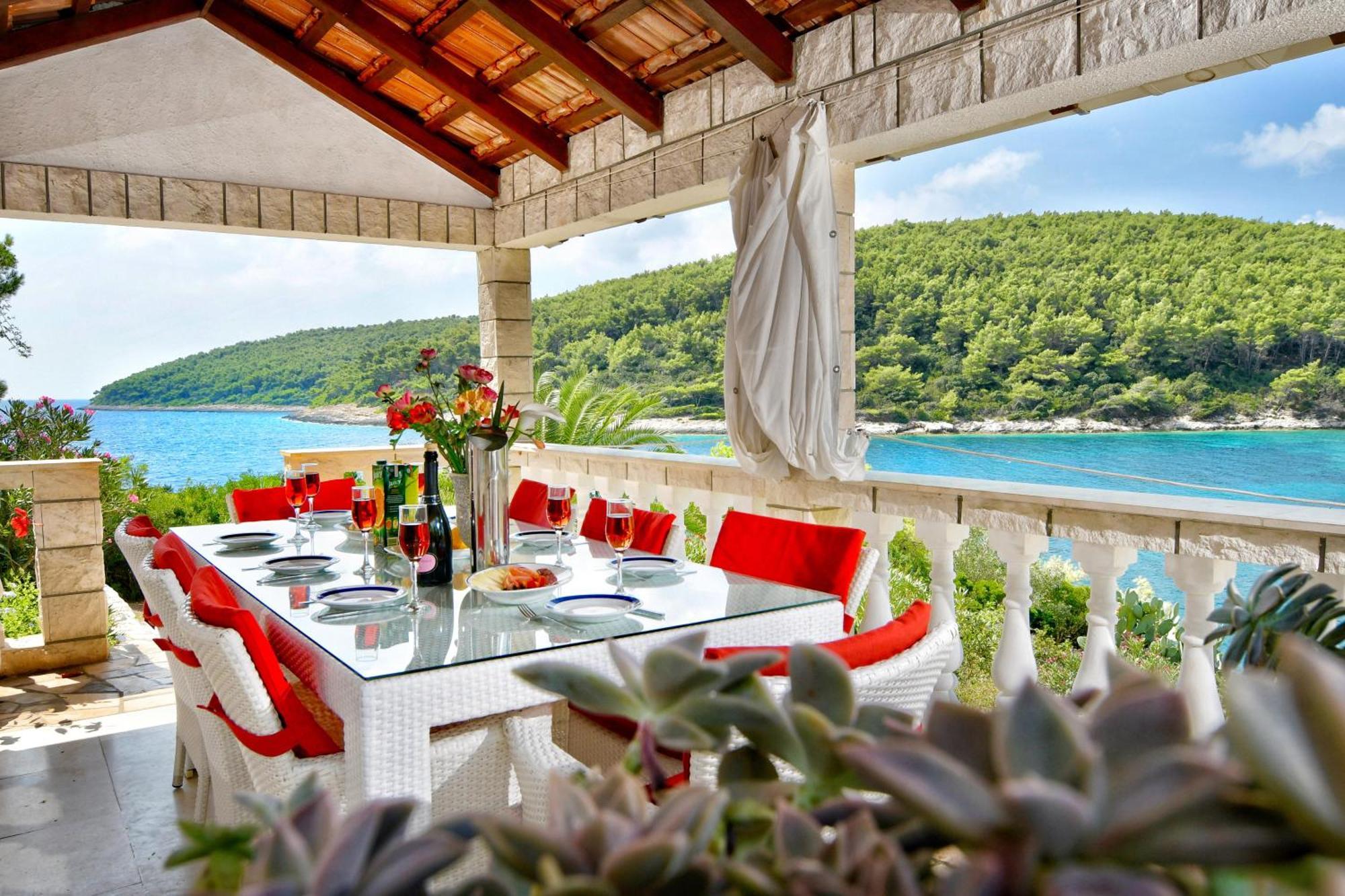 Waterfront Villa With Pool 尼亚卢卡 外观 照片